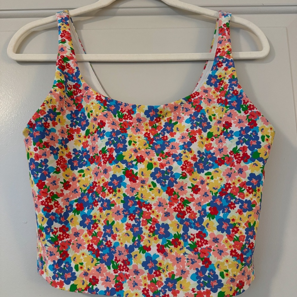 Old Navy Multicolor Floral Crop Top